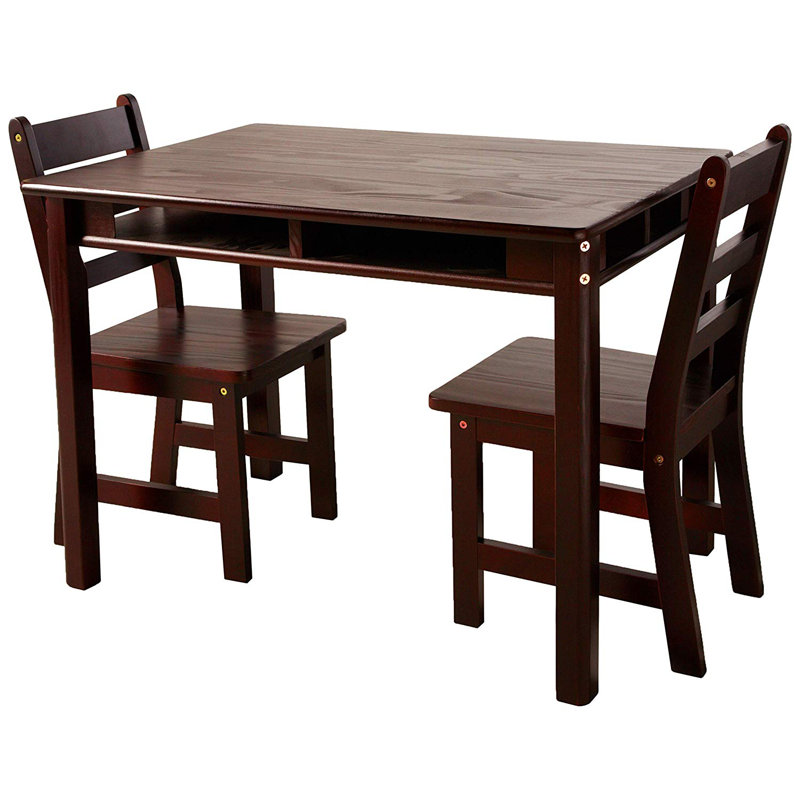 alexa kids 3 piece writing table & chair set