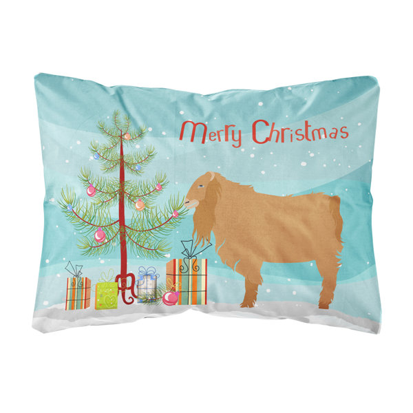 The Holiday Aisle Lenum American Lamancha Goat Christmas Indoor Outdoor Throw Pillow Wayfair