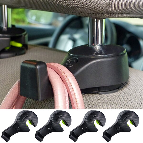 Durable Double Auto Car Back Seat Headrest Hanger Holder Hook Clip For Bag Purse 