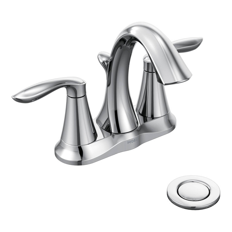 Moen Eva Two Handle Bathroom Faucet With Optional Pop Up Drain Eva Two Handle Bathroom Faucet With Optional Pop Up Drain Embly