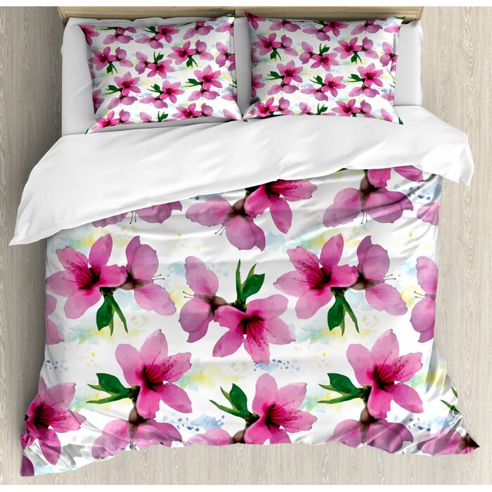 East Urban Home Floral Duvet Cover Set Wayfair