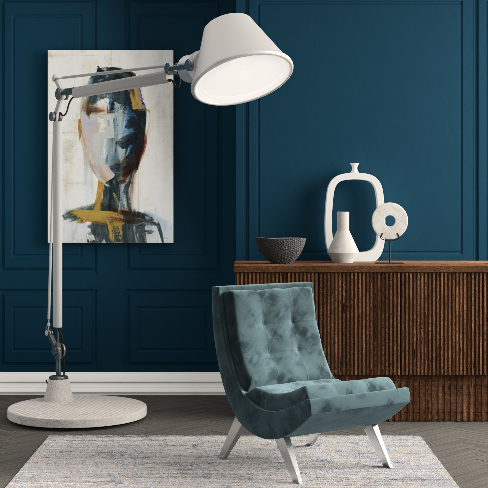 tolomeo reading floor lamp