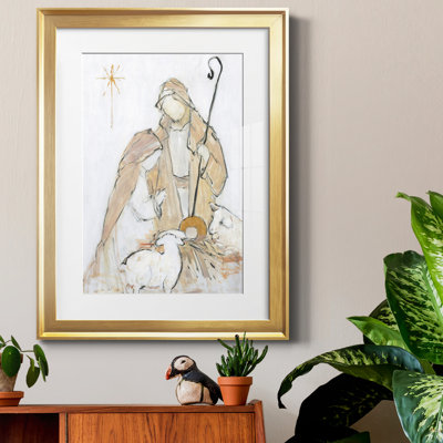 Holy Night Family - Picture Frame Print on Paper