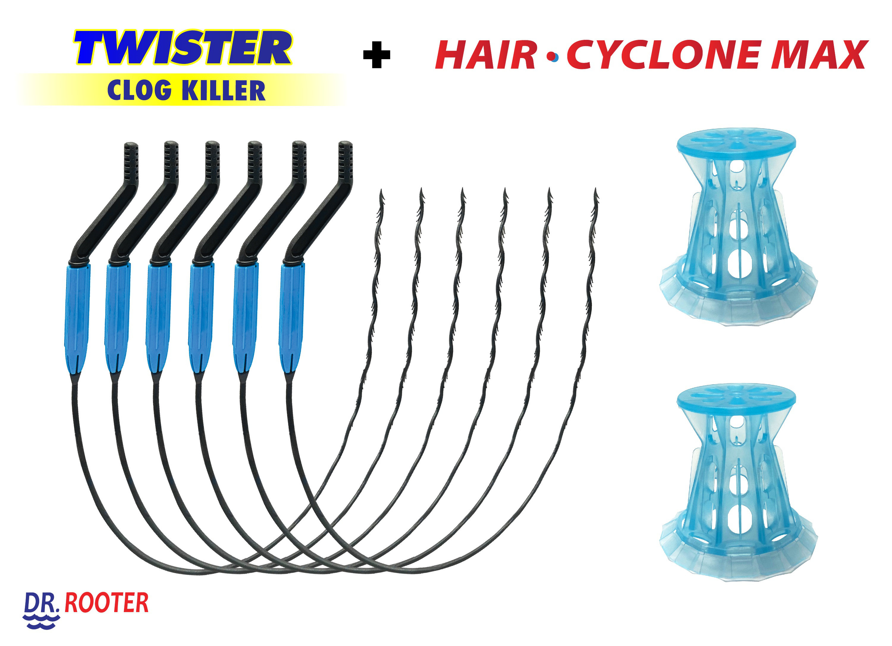 Dr. Rooter Plumbing 16 Inch Clog Twister Hair Drain Clog Remover Drain ...