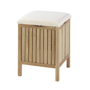 Badezimmerhocker Norway aus Holz von Wenko