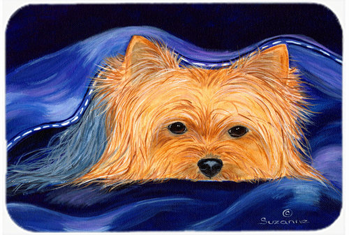 East Urban Home Yorkie Glass Cutting Board Wayfair