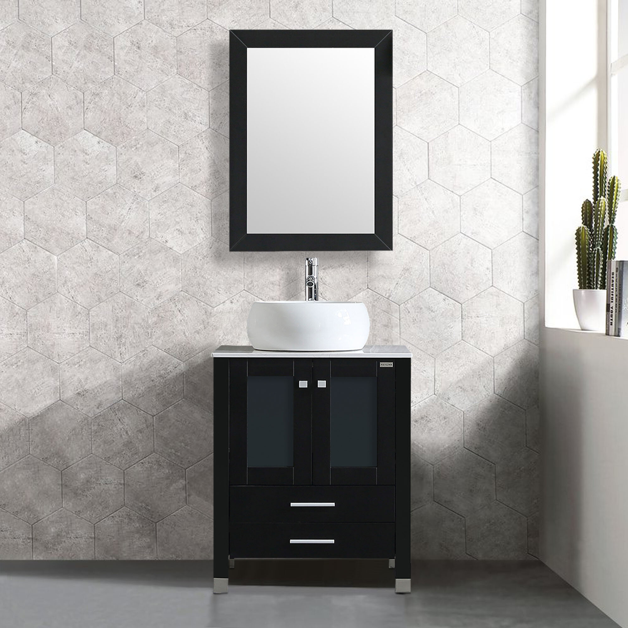 Chasimi 24 Single Bathroom Vanity Set With Mirror Wayfair