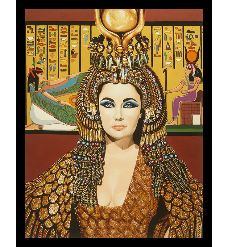 Buy Art For Less Elizabeth Taylor As Cleopatra By Karl Black Framed Graphic Art Wayfair