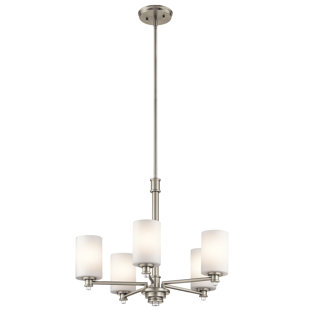Go to store & view more images Bourdeau 5-Light Shaded Chandelier by Darby Home Co