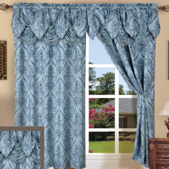 Curtains With Attached Valance Wayfair