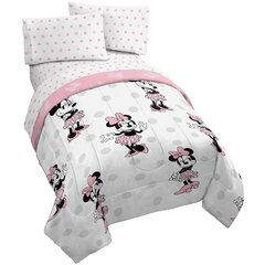 Mickey And Minnie Mouse Double Bedding Cozy Christmas Polka Dot Duvet Cover Set 