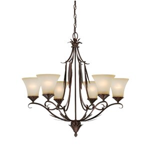 Coricelli 6-Light Shaded Chandelier