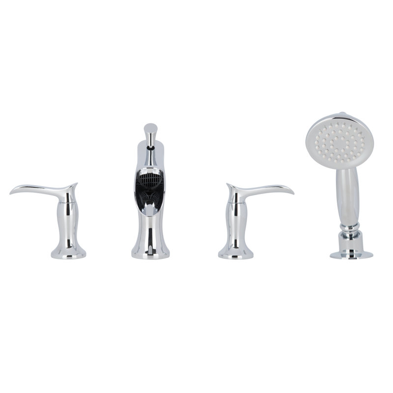 Ancona Eleganzia Double Handle Deck Mounted Roman Tub Faucet With
