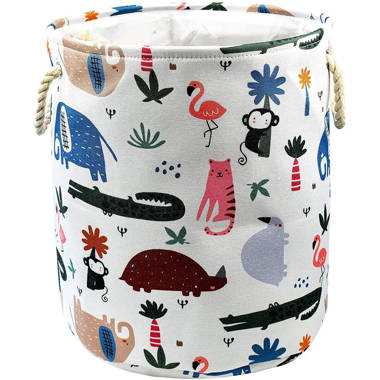 Large Storage Laundry Hamper Basket Bucket Bin For Kids Toy Clothes Organizer 