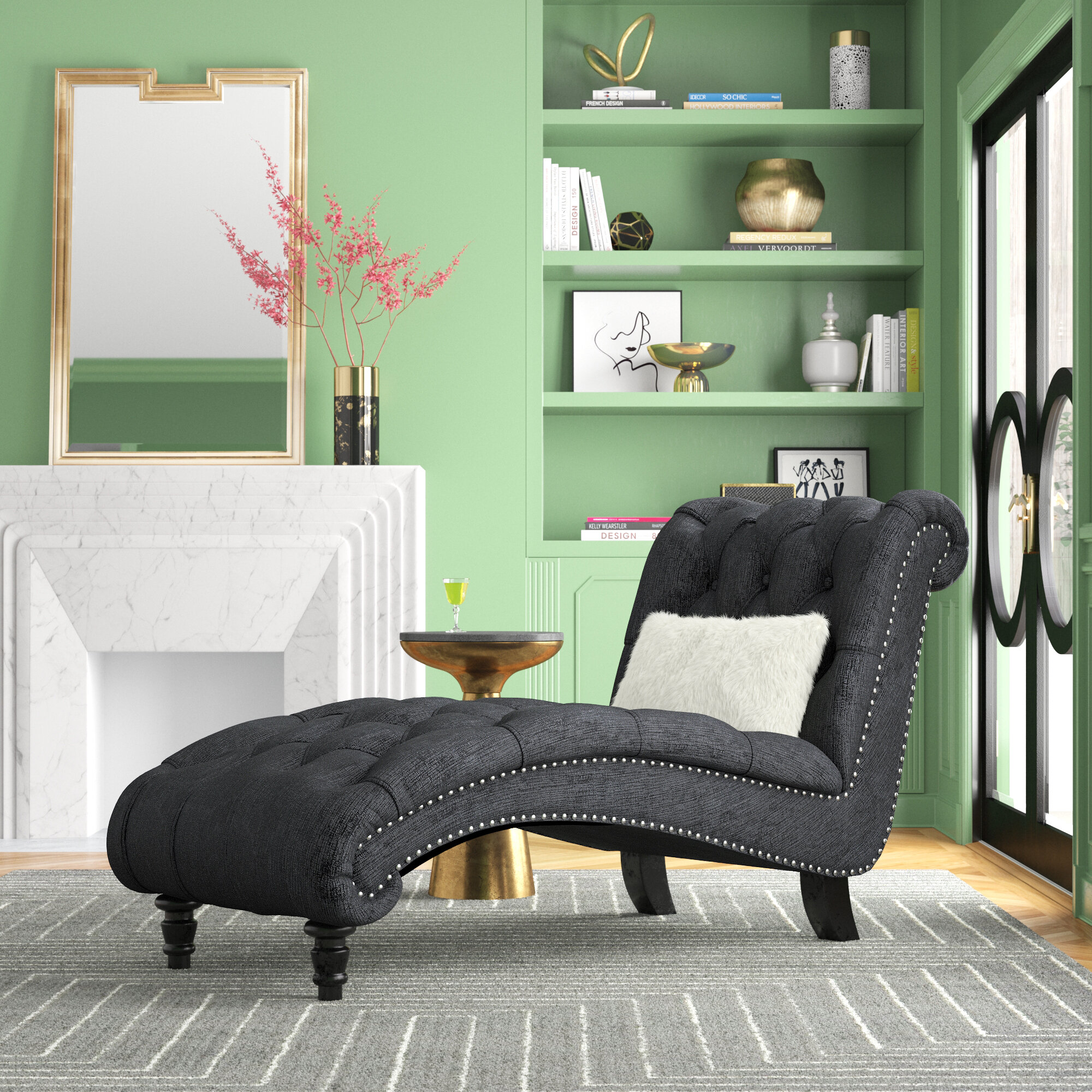 Davion Upholstered Chaise Lounge