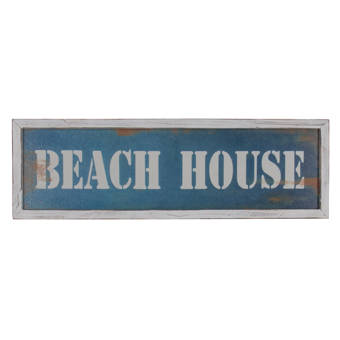 Highland Dunes Beach Rules Pine Pallet Wall Décor Wayfair
