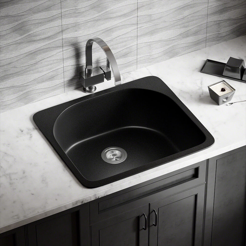 Mrdirect Granite Composite 25 L X 22 W Drop In Kitchen Sink Wayfair Granite Composite 25 L X 22 W Drop In Kitchen Sink