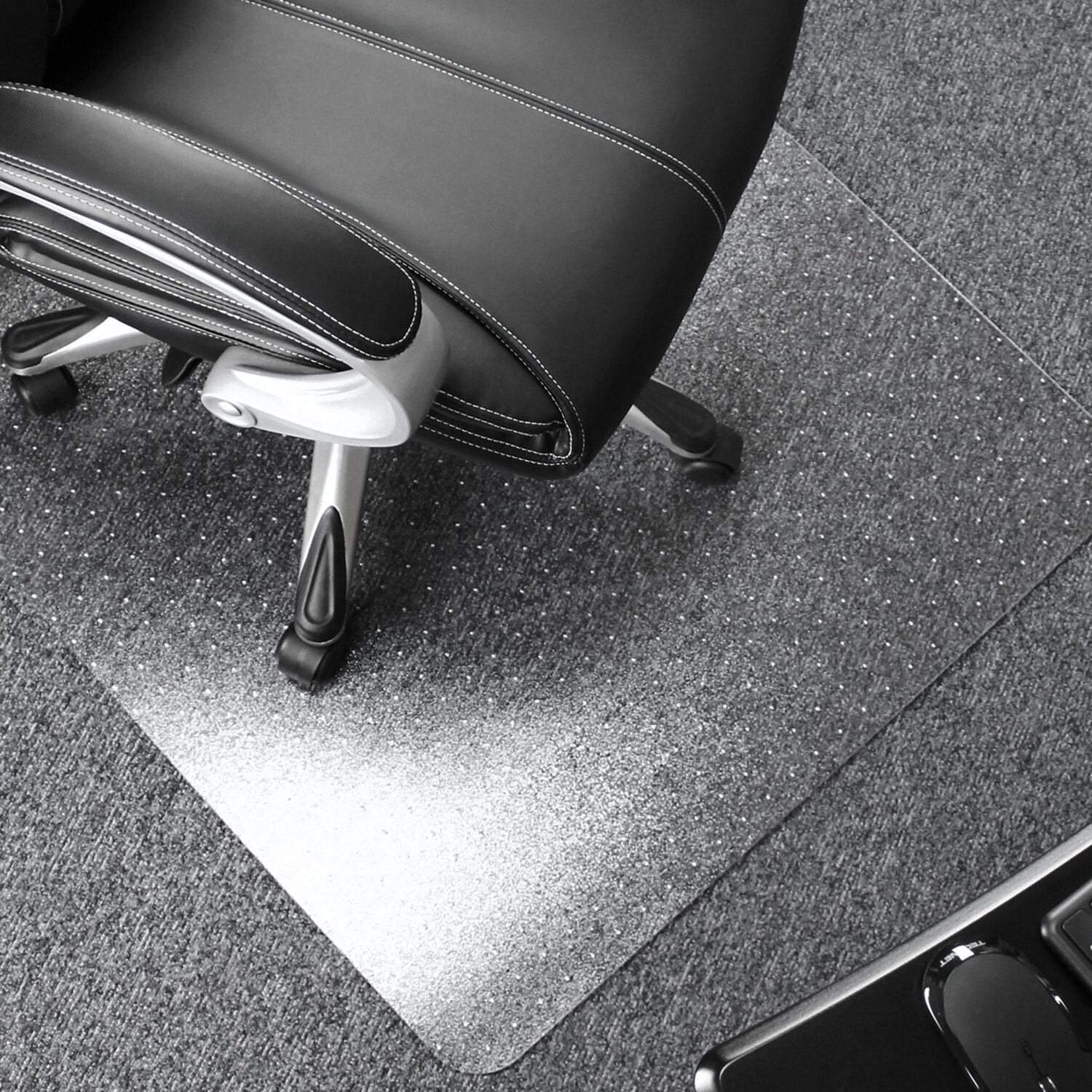 Floortex ultimat polycarbonate chair mat for low medium pile carpets Floortex Ultimat Polycarbonate Chair Mat For Low Medium Pile Carpets Up To 12 48 X 60 Clear Office Depot