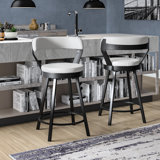 Laub Swivel Counter & Bar Stool (Set of 2) by Williston Forge