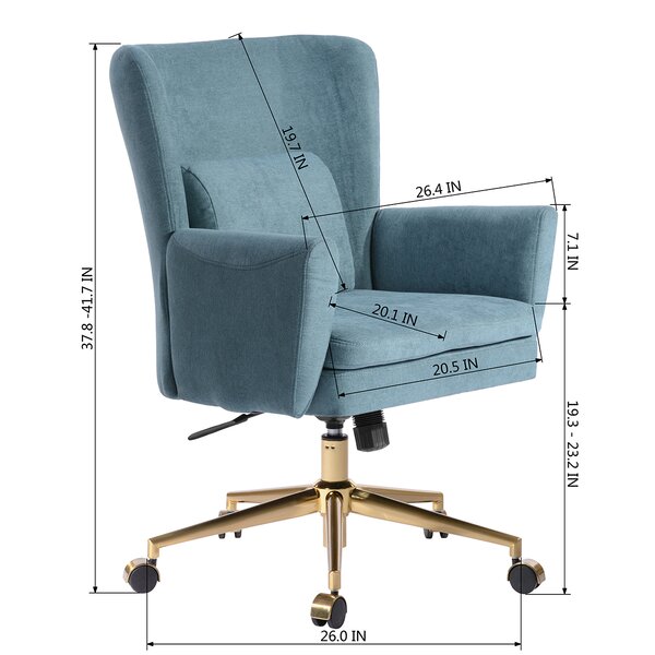 gold flamingo brandle task chair