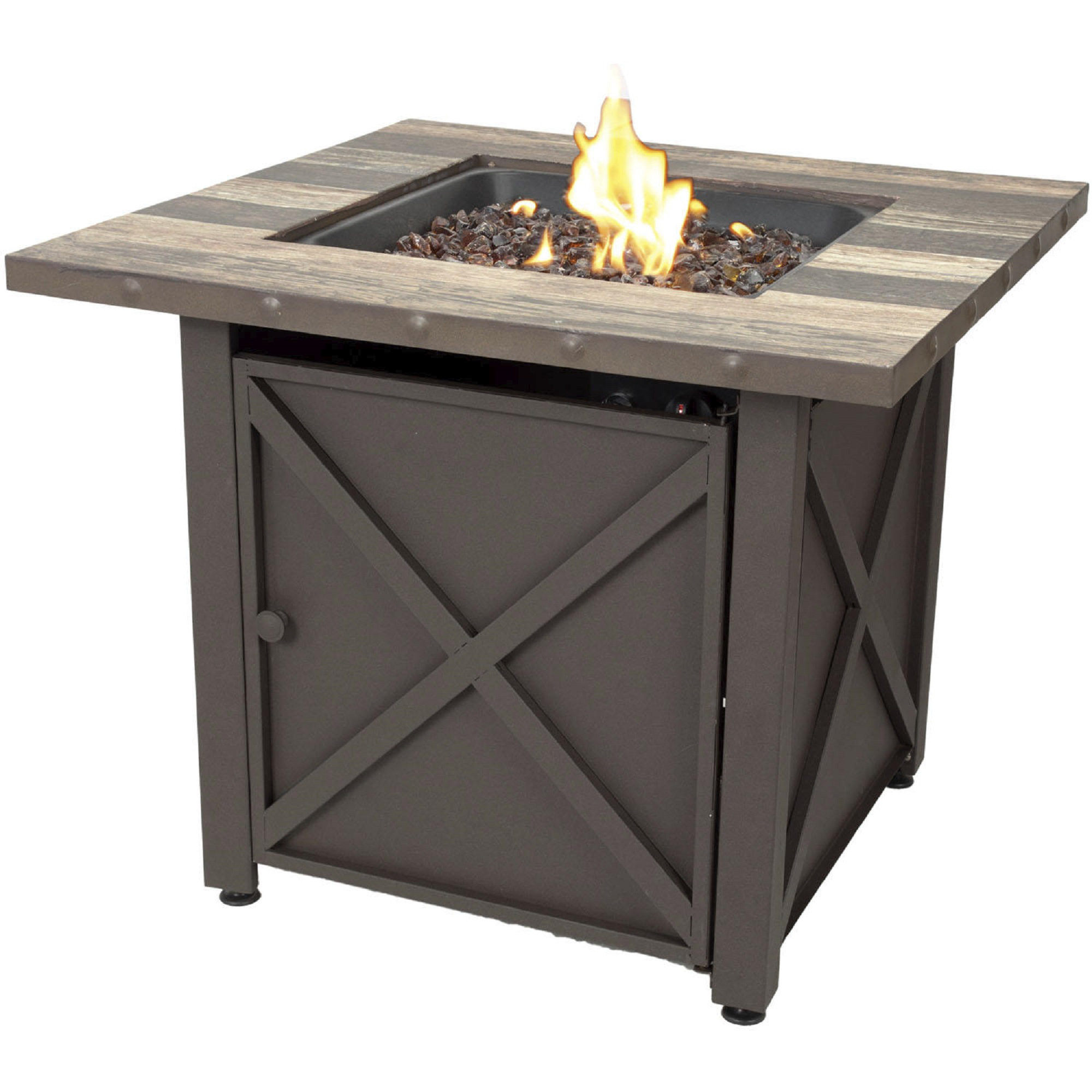Gracie Oaks Alachia Stainless Steel Propane Fire Pit Table Gracie Oaks Alachia Stainless Steel
