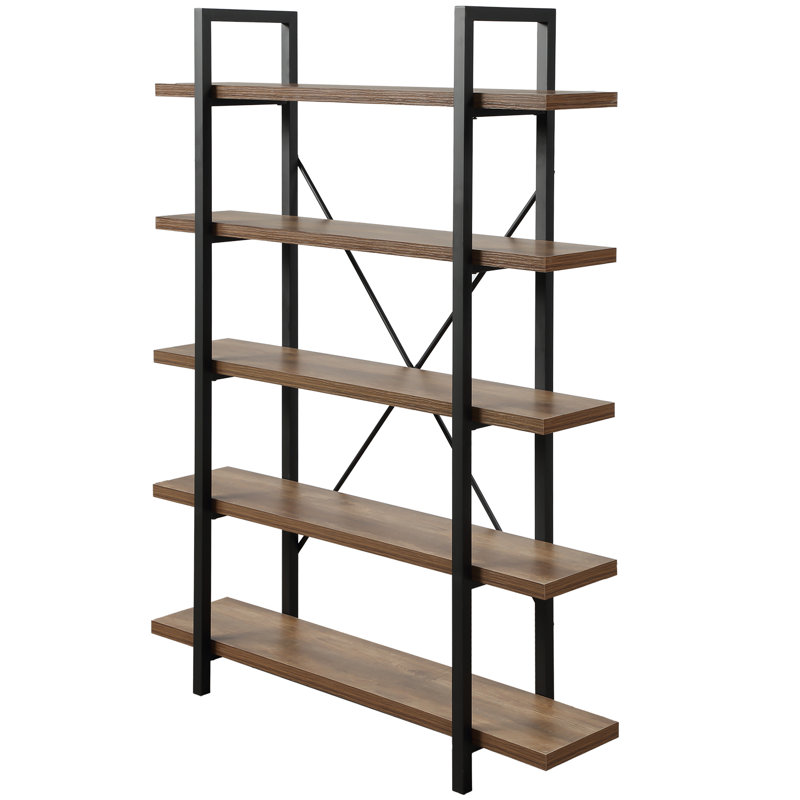 17 Stories Pepe 5 Tier Etagere Bookcase Wayfair