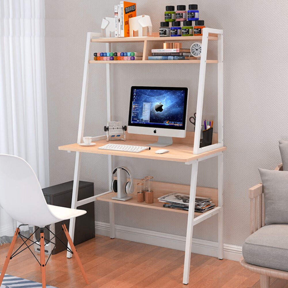 Details about   Computer Table Laptop Office Desk Study Table Simple Workstation With 2 Drawer 1 