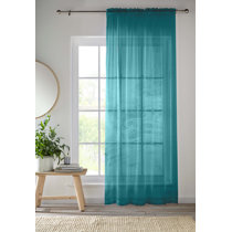 curtains teal