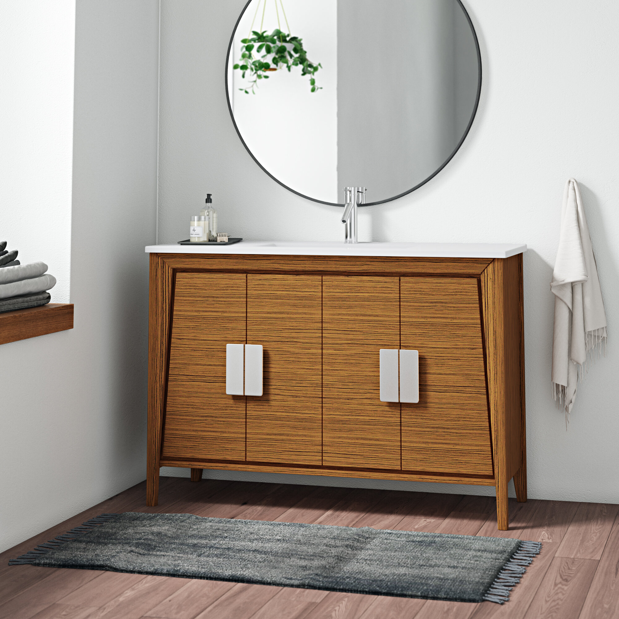 Vanesa 48 Single Bathroom Vanity Set Reviews Allmodern