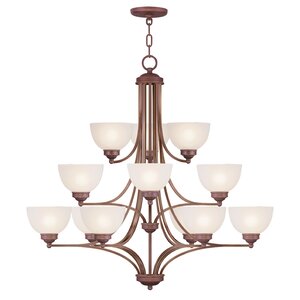 Irwin 12-Light Shaded Chandelier