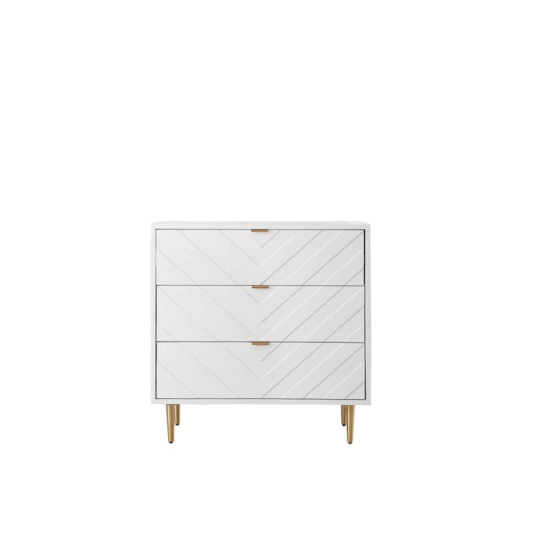 Everly Quinn Esmeralda 3 Drawer Accent Chest Wayfair