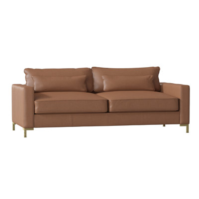 Wayfair Custom Upholstery Maxine Leather Sofa Body Fabric Durango Maxine Leather Sofa Body Fabric Durango
