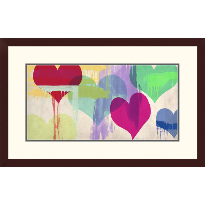Global Gallery Te Amo By Malia Rodrigues Framed Painting Print