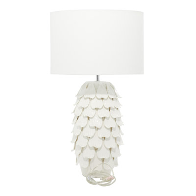 Ceramic Layered Petal Table Lamp