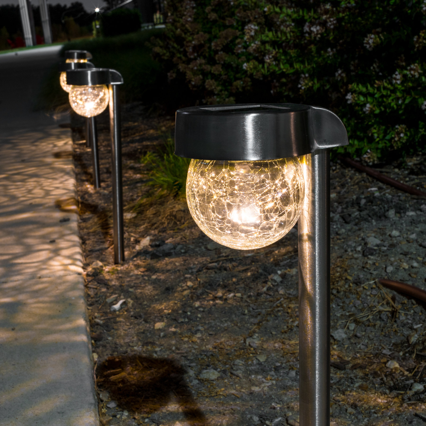 solar light crackle ball