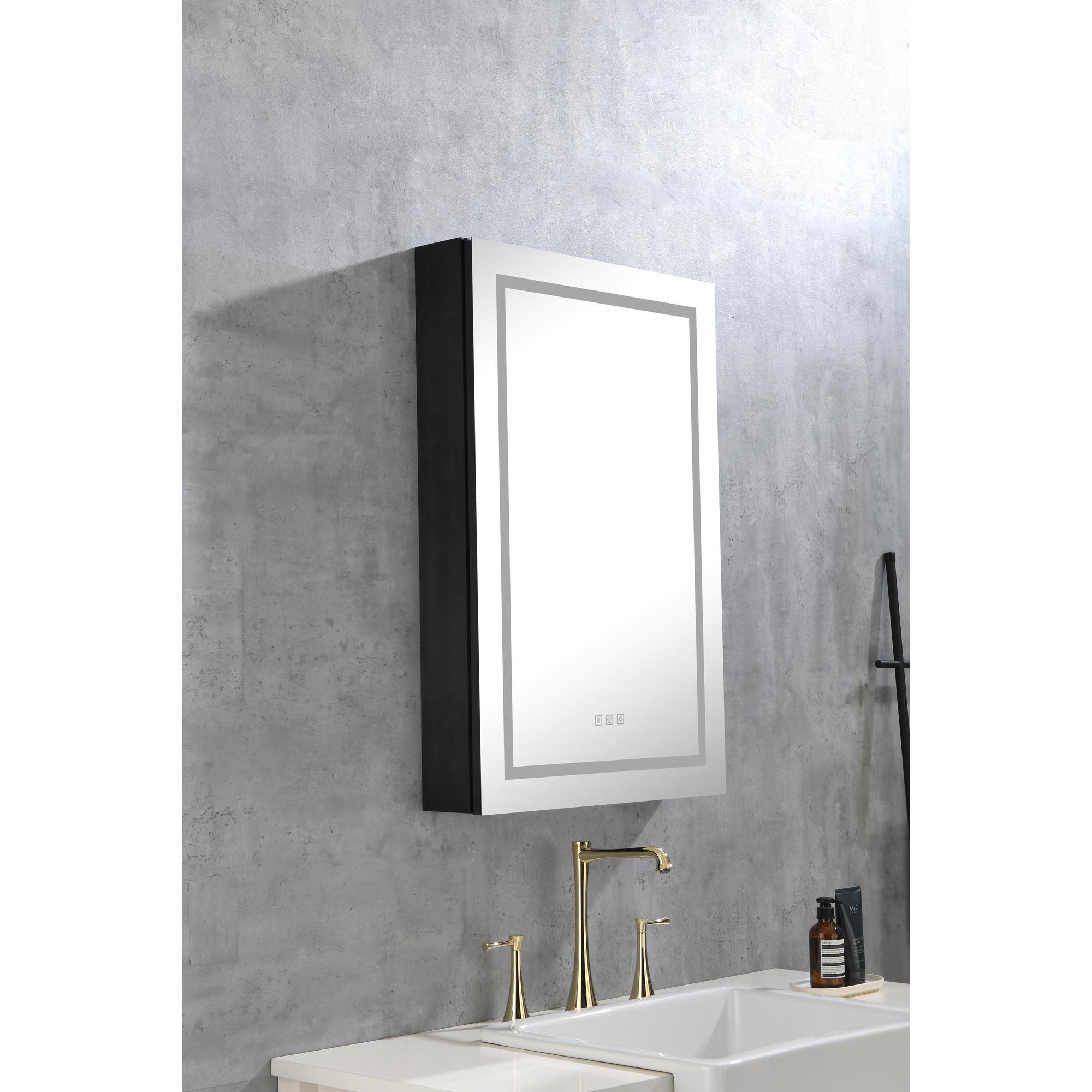 Wrought Studio Aryelle Surface Mount Framed 1 Door Medicine with LED Lighting and