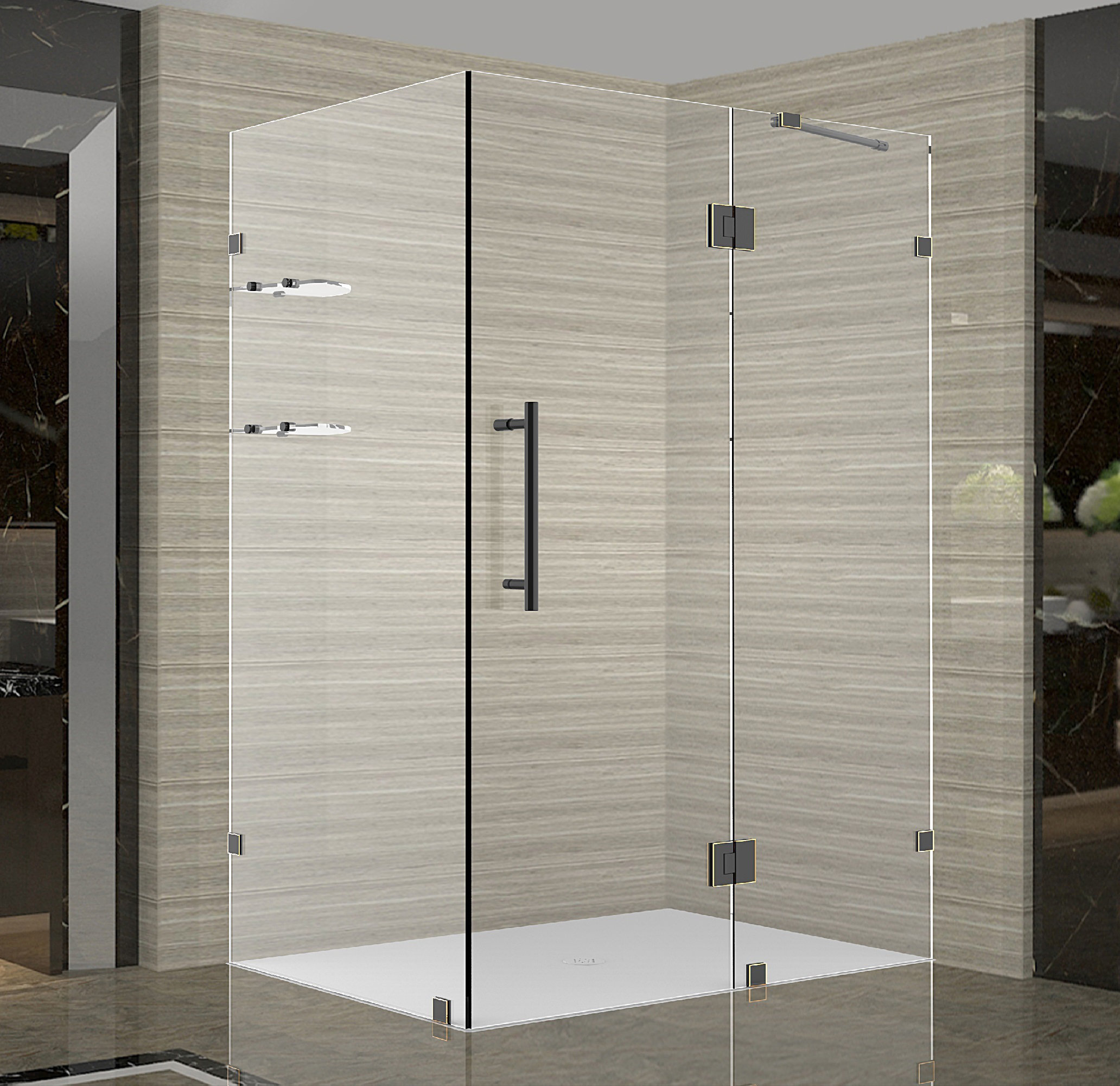 Avalux Gs 48 X 72 Hinged Semi Frameless Shower Door Avalux Gs 48 X 72 Hinged Semi Frameless Shower Door