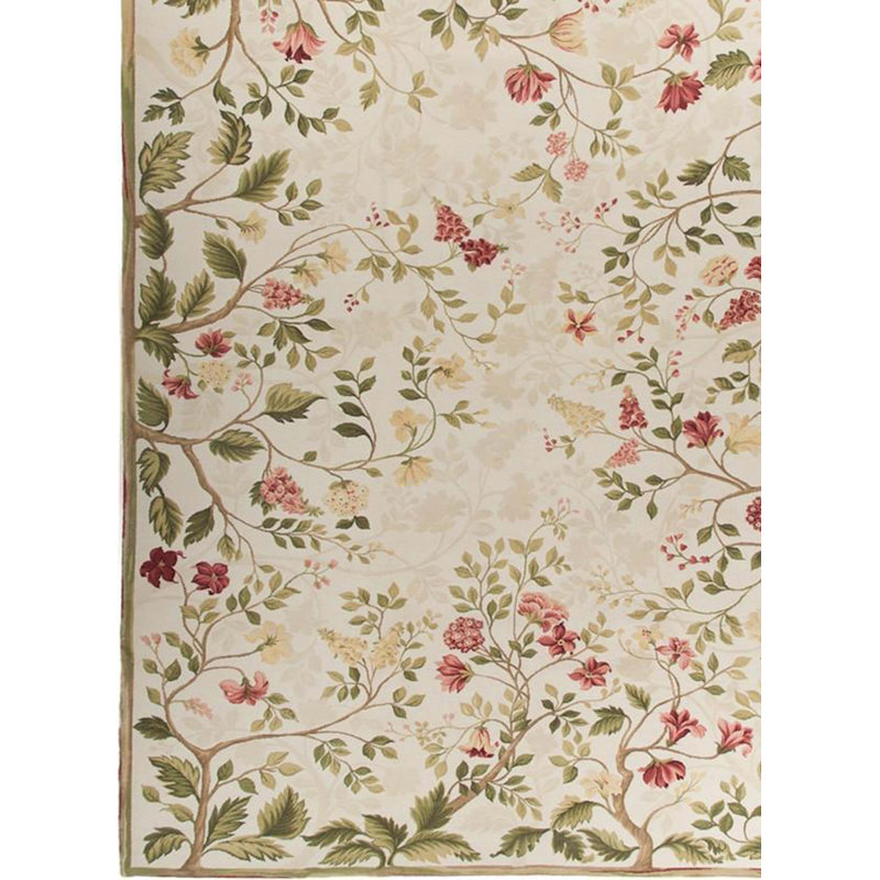 Bokara Rug Co Inc Milano Savonile Azm Hand Knotted Wool Beige Red Green Rug Wayfair