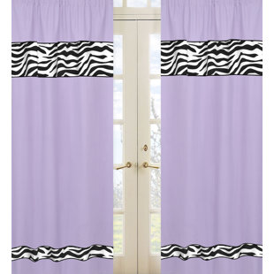 Purple Zebra Print Curtains Wayfair Quickview