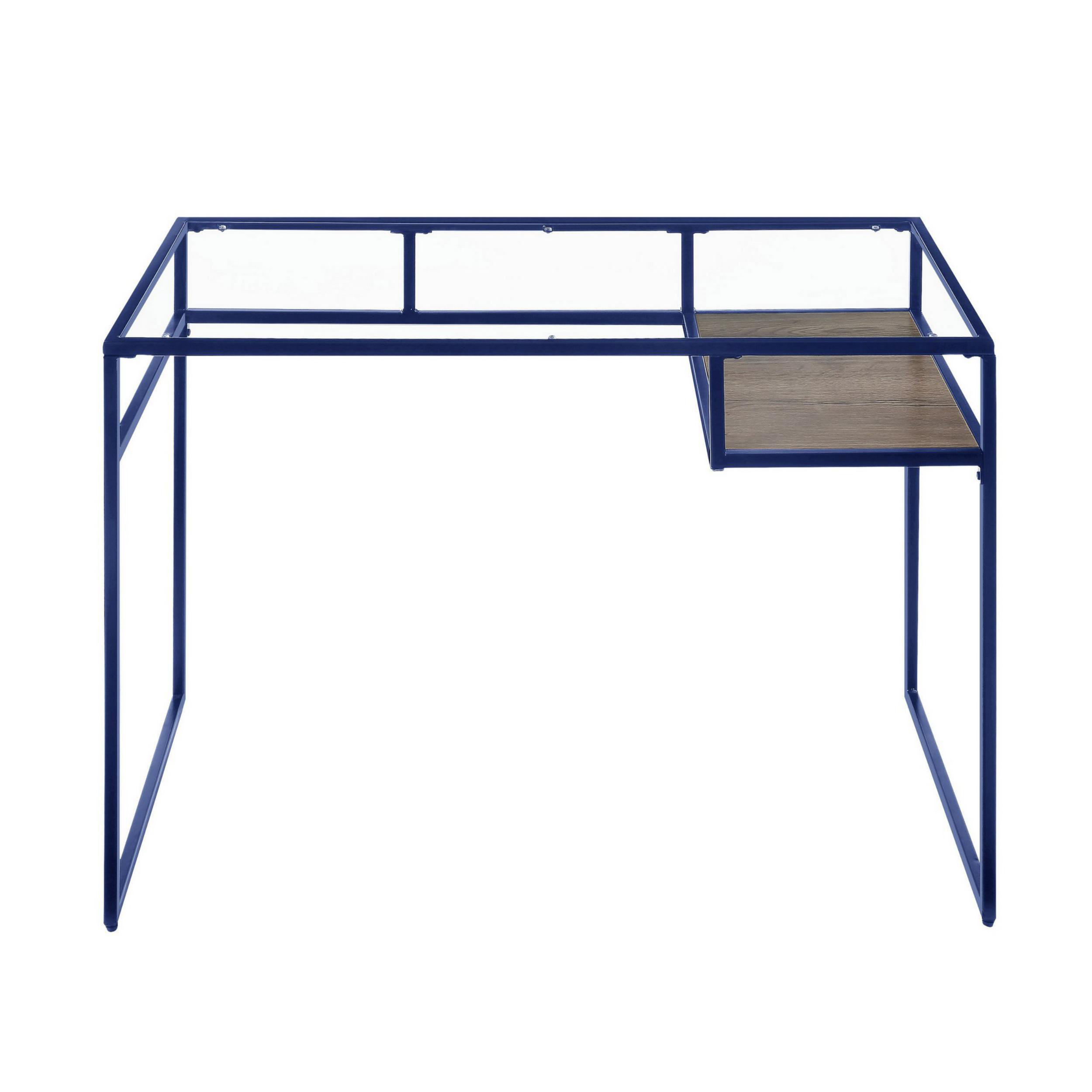 17 Stories Nelligan Glass Desk Wayfair