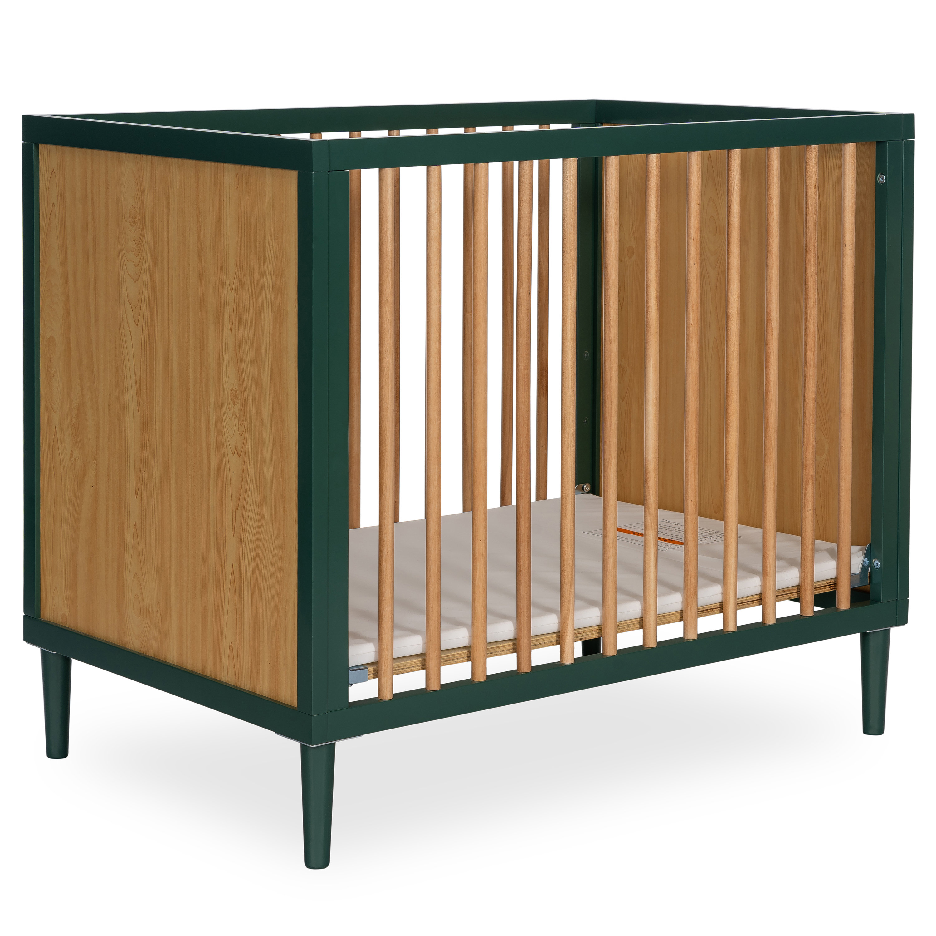 mid century mini crib