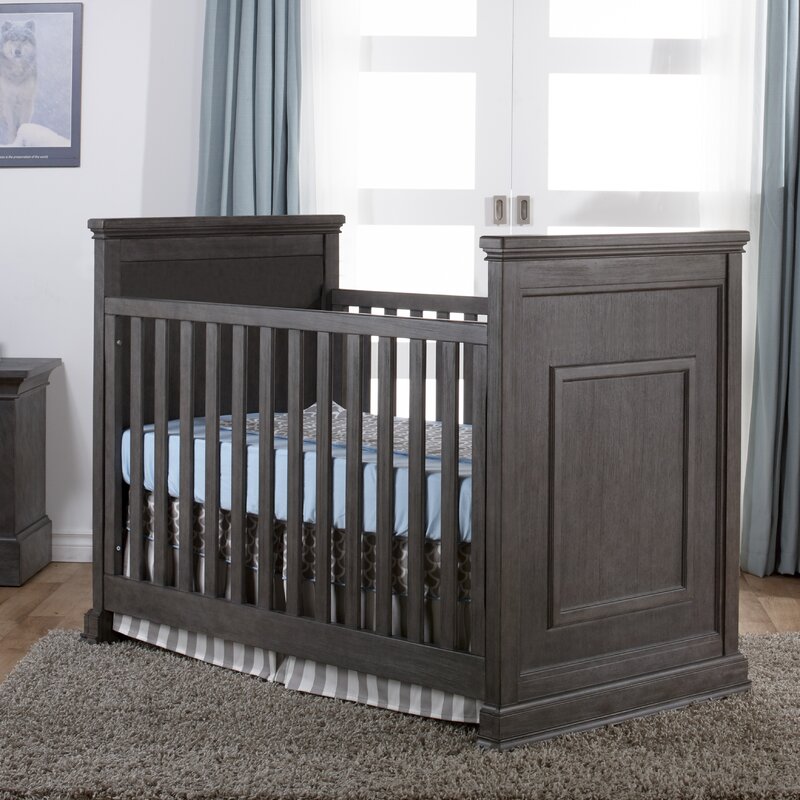 dark brown crib