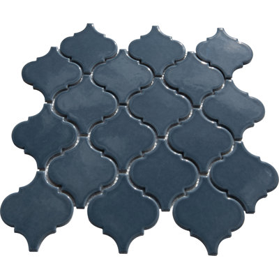 3.3" x 3.4" Porcelain Arabesque Mosaic Floor Use Tile