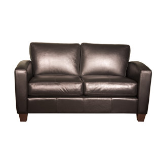 Go to store & view more images Loon Peak Azuela Leather Loveseat