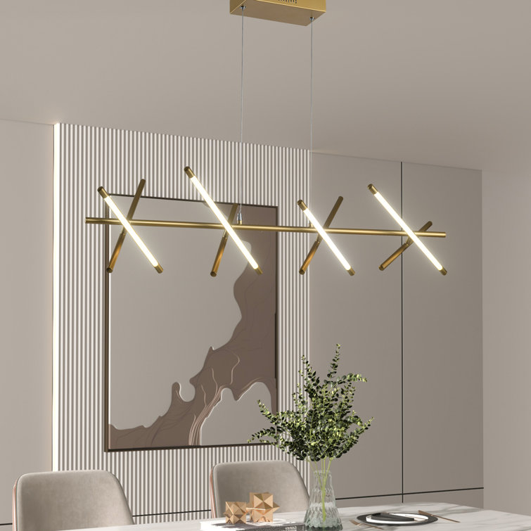Éclairage D'îlot De Cuisine-VEVOR-5 Lumières-Lampe Suspension Linéaire