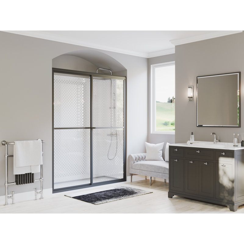 Coastal Industries Paragon Series 47 5 X 66 31 Single Sliding Framed Shower Door Wayfair