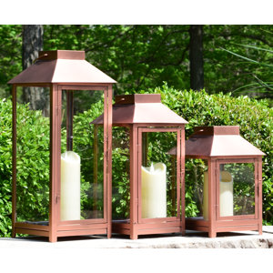 Metal Outdoor Lantern Set (Set of 3)