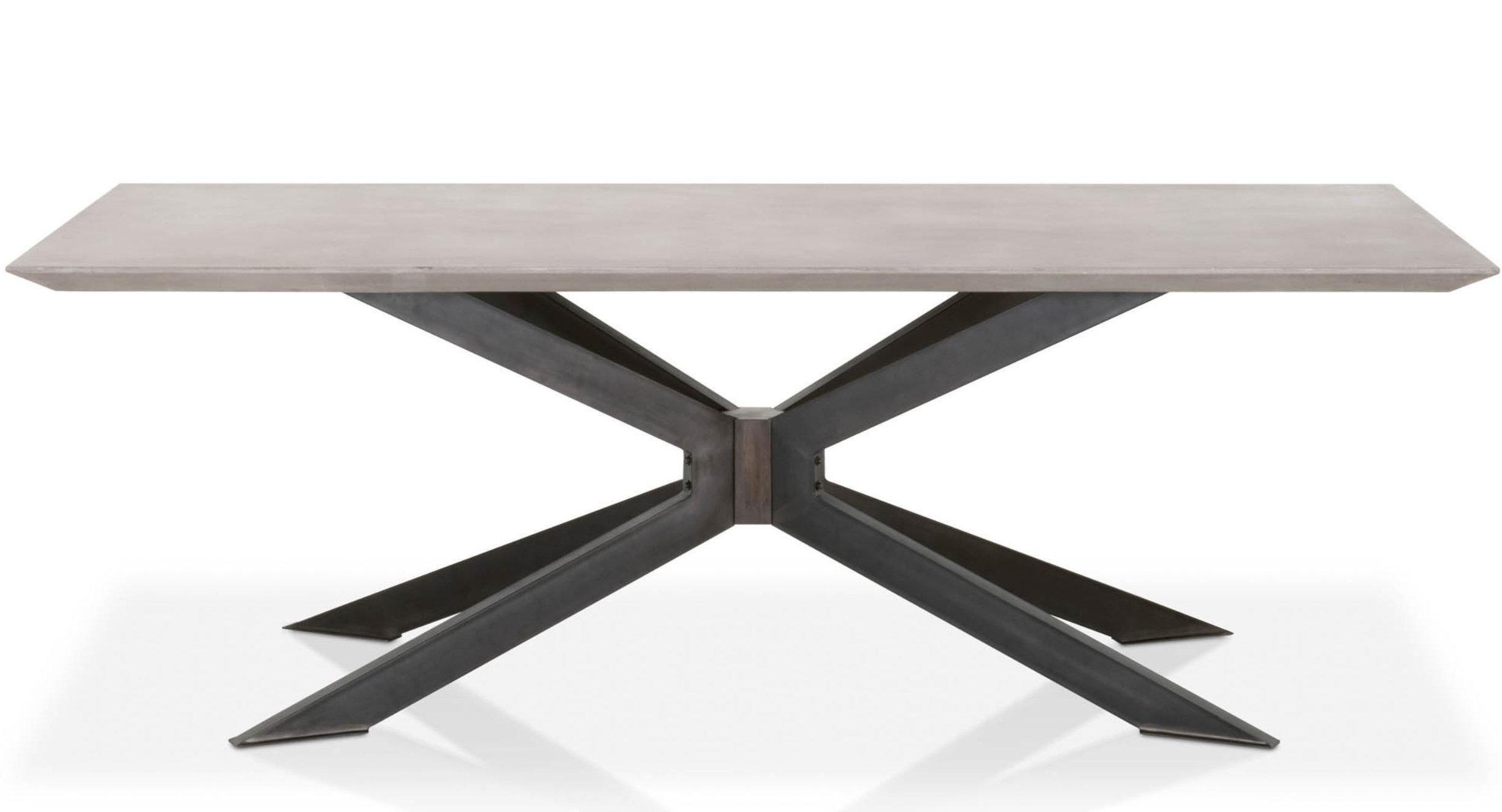 17 Stories Serrano 87'' Concrete Trestle Dining Table Wayfair Canada