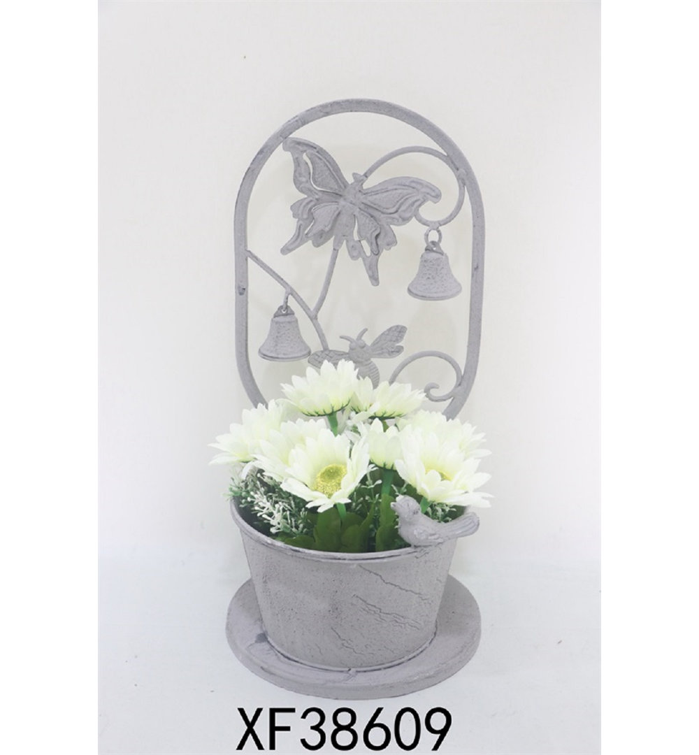 Dean Metal Statue Planter