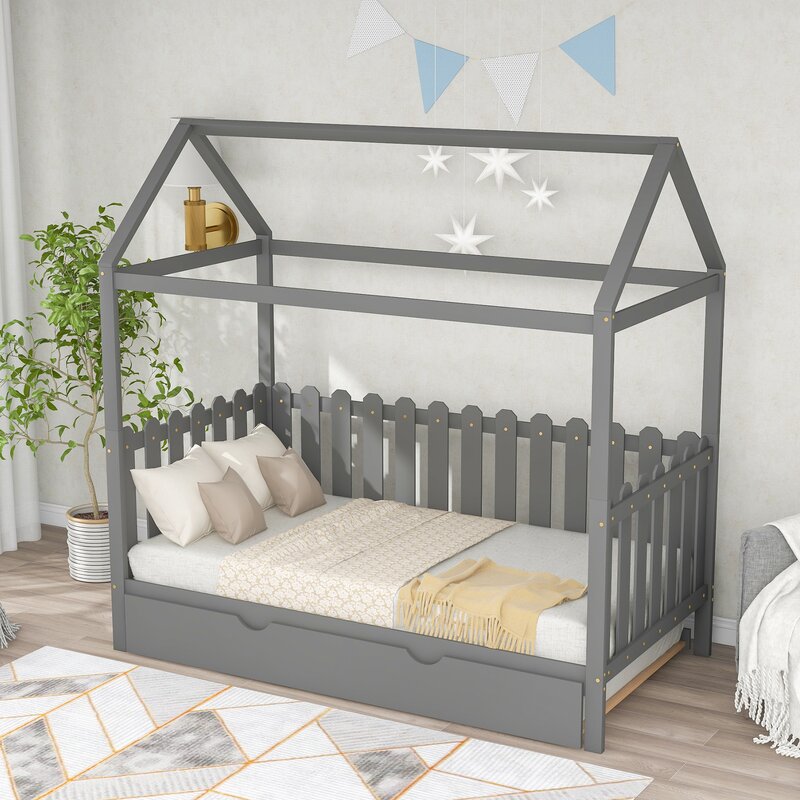 Sand & Stable Baby & Kids Topsham Twin Solid Wood Daybed with Trundle ...